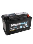 Startbatteri Nordmax EFB 12V 75Ah 730A