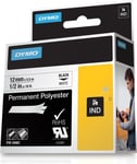 DYMO RhinoPRO tape permanent polyester hvid 12mm