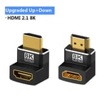 ZJ270 and ZJ90 Connecteur d'extension de câble HDMI pour TV et ordinateur portable, convertisseur mâle à femelle à angle droit résistant, adaptateur HDMI 2.1, 90, 270, 8K, 60Hz ""Nipseyteko