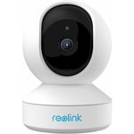 Reolink - Caméra de Surveillance WiFi 2K 4MP, Pan&Tilt pour bébé, Audio Bidirectionnel, Détection de Mouvement, Vision Nocturne ir, E1 Pro Blanc