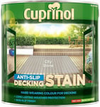 Cuprinol Anti Slip Hard Wearing Decking Stain City Stone 2.5L