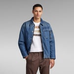 G Star Raw Mens G-Star RAW Deck Padded Denim Jacket - Navy Cotton - Size X-Large