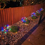 5pcs 63cm 120 LED Battery Operated Sparkler Path Lights with Timer in Multicoloured