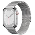 Milanese Loop-armband för Apple Watch 44mm 40mm 45mm 49mm 41mm 38mm 42mm 44mm Armband iwatch Serie 9 3 6 5 SE 7 8 Ultra 2 Starlight - Silver silver 38mm/40mm/41mm