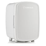 Subcold Luxe9 Mini Fridge | 9L Portable Thermoelectric AC Power Mini Cooler | Small Mini fridge for bedrooms quiet for Offices, Beauty, Skincare & Cosmetics (Light Grey)