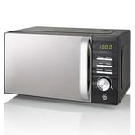 Swan Symphony 20L Microwave with Glass Turntable 700W, Black - SM22038LBN