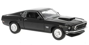 FORD Mustang Boss 429 - 1969 - black - WELLY 1:24