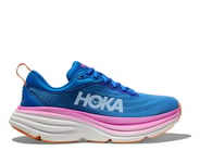 Hoka Woman Bondi 8 Wide - blå asfaltssko med bred tåbox för damer - EU 40 2/3