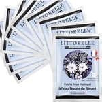 Littorelle – N°7 Patch Yeux Hydrogel à l’eau florale de Bleuet – Made in France – Hydrate, Apaise et et Illumine le regard – Anti-cernes – Anti-poches – Soin Yeux fatigués