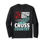 No Timeouts Halftime Bench Cross Country Running Long Sleeve T-Shirt