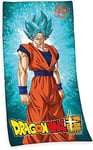 Herding DRAGONBALL SUPER Serviette de Bain, 150 x 75 cm, Coton, Multicolore