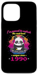 Coque pour iPhone 13 Pro Max Né en 1990 Anniversaire Fun Panda Gaming Unlock The Next Level