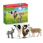 Kit de base Farm World 4 animaux - Jouet pour enfant dès 3 ans - Schleich 42385 Farm World