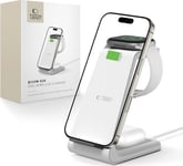 Tech-Protect Qi15w-A36 3In1 Wireless Charger For Apple White