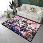 (3-40 x 60)GTA Grand Theft Auto Games Gamer Mattomatto kotiin Olohuoneeseen Makuuhuoneen Sohva Ovimatto Sisustus Lasten alueen matto Liukumaton lattiamatto