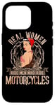 Coque pour iPhone 16 Pro Sexy Real Chick Ride Moto Femme Biker Babe Pin Up