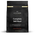 Protein Works - Complete 360 Meal , 400 Calorie Meal Replacement Shake , High Protein Meal , 8 Active Ingredients , 10 Servings , Double Milk Chocolate , 1kg