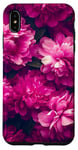 Coque pour iPhone XS Max Rose Pop Art Ethnique Magenta et Rose Pivoine Blush