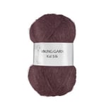 Viking Garn Kid-Silk 374 MÃ¸rk Burgunder