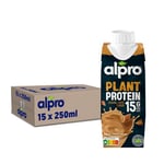 Alpro - Boisson végétale - Soja protéine goût caramel café - 250ml - Lot de 15x250ml