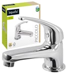 aquaSu® Piccolo 796163 Robinet sur pied avec buse mélangeuse à économie d'eau, robinet d'eau froide avec cartouche en céramique, mitigeur monocommande pour WC invité, robinet avec noyau en laiton,