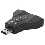 USB Sound Card Virtual 7.1 Channel External Stereo Sound Adapter for PS4 Laptop