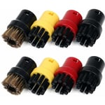 Serbia - Brosse de nettoyage vapeur pour Kärcher SC1 SC2 CTK10 SC3 SC4 SC5 SC7, brosse de nettoyage vapeur ronde en laiton et nylon, lot de 8