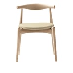 Carl Hansen - CH20, Tvålad Bok, Lädergrupp B Thor - 300 - Ruokapöydän tuolit - Hans J. Wegner - Puun värinen - Puu