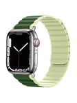 Lippa Apple Watch Magnetic Silicone Strap 42/44/45/49 - Green / Light Green