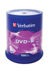 Verbatim – DVD+R, 16x, 4.7 GB/120 min, 100-pack spindel, AZO (43551)