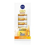 NIVEA Q10 Energy Glow Boosting Face Ampoules Serum with Vitamin C x6 Ampoules