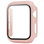 Glas+ Cover För Apple Watch case 9 8 7 6 SE 5 3 iWatch Tillbehör Skärmskydd Apple Watch Series 44mm 40mm 41mm 45mm 42 38mm Pink sand 15 Series 654 SE 40MM