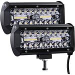 Phare de Travail LED 12V 300W 7'' Projecteur LED Voiture 12v Etanche IP67 Spot Flood Feux Antibrouillard LED 27,000lm Feux de Travail pour Voiture