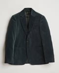 GANT Slim Corduroy Suit Jacket Tartan Green