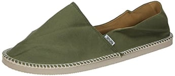 Seac Malaga, Espadrilles décontractées pour femmes et hommes en toile et coutures apparentes classiques, semelle antidérapante