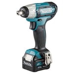 Makita TW141DSMJ Visseuse à percussion sans fil 12 V max. / 4,0 Ah, batteries + chargeur dans coffret Makpac