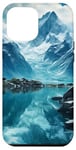 Coque pour iPhone 12 Pro Max Majestic Mountain Landscape Reflection Winter Art