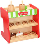 PHILIPS Marionette Wooden Toys - Children's Kitchen with Display Case and Coffee Machine - Wooden Set - 2-in-1