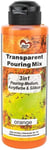 Transparent Pouring Mix 3 En 1 Medium Peinture Acrylique Et Huile De Silicone 180 Ml (Orange)[PAN144578]