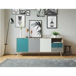 Abitare - Buffet 180 x 40 cm multicolore - Alcamo