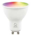 DELTACO SMART HOME LED-lampa, GU10, WiFI, 5W, RGB, dimbar, vit