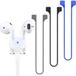 4-pack magnetisk anti-förlustrem kompatibel med AirPods 1 2 Pro