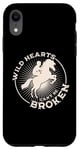 Coque pour iPhone XR Wild Hearts Can't Be Broken Horse Rider Dressage équestre