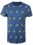 NINTENDO Donkey Kong Adult Male Where`s My Banana? All-Over Print T... NEW