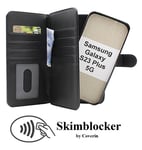 Skimblocker XL Magnet Fodral Samsung Galaxy S23 Plus 5G (Svart)