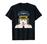 First Officer Coton de Tulear Airline Pilot T-Shirt