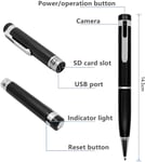 stylo caméra espion 1080P noir