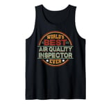 Retro Badge Worlds Best Air Quality Inspector Tank Top