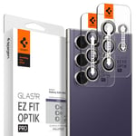 Spigen EZ Fit Optik Pro Camera Lens Protector for Samsung Galaxy S24 Ultra - Titanium Violet (2 Pack)