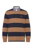 GANT Reg Chambray Stripe Heavy Rugger Marinblå